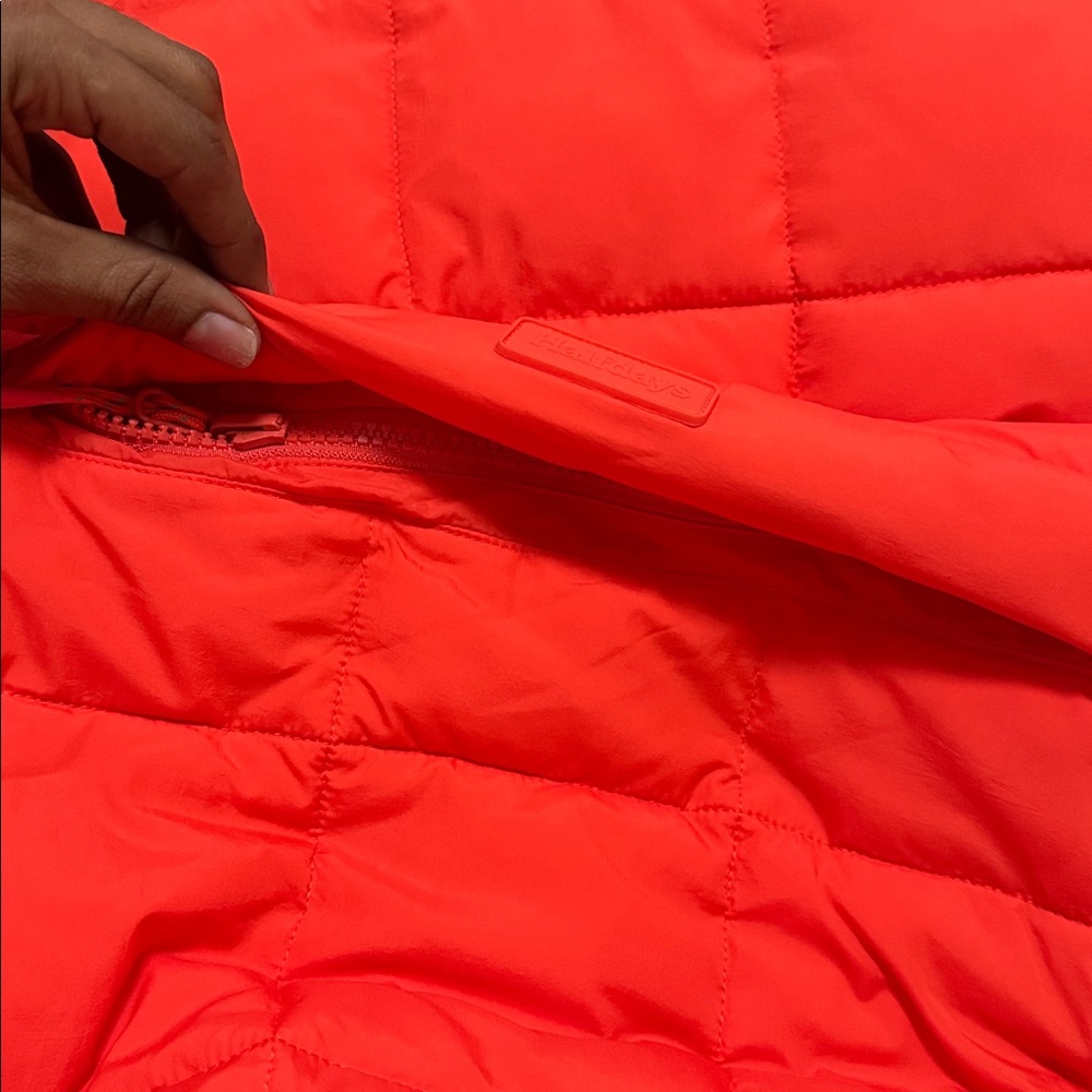 NWT HALFDAYS NELLI lE packable Quilted Orange Jacket - Medium - Picture 12 of 16